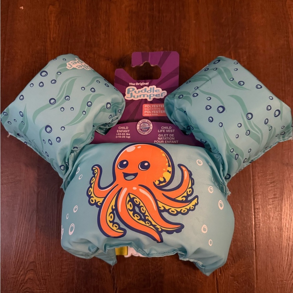 Kids Swim Floaties with Octopus Design - Picture 2 of 3